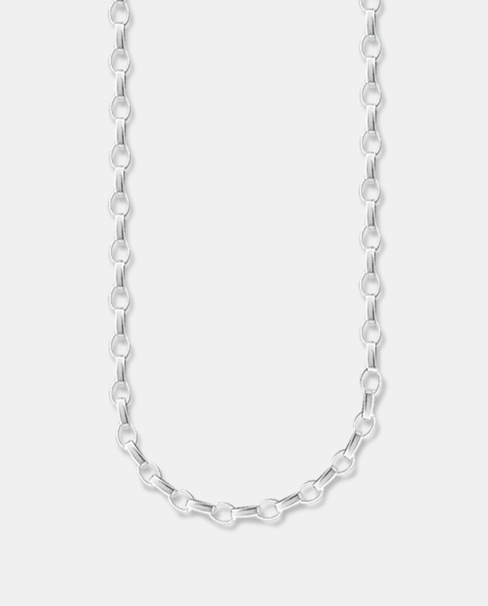 Imagen 0 de Cadena forzada de plata grosor 3 mm Plata