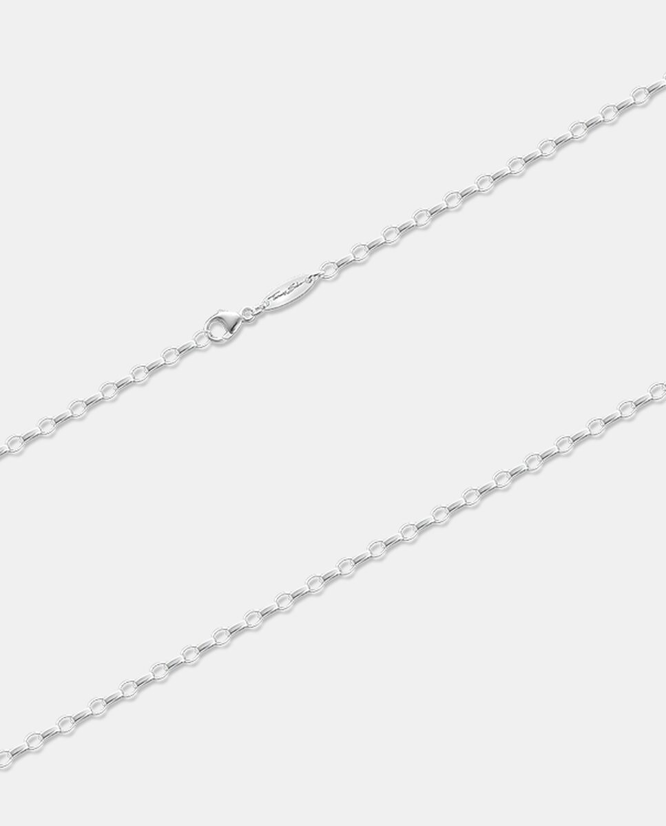 Cadena forzada de plata grosor 3 mm - Plata Plata-2
