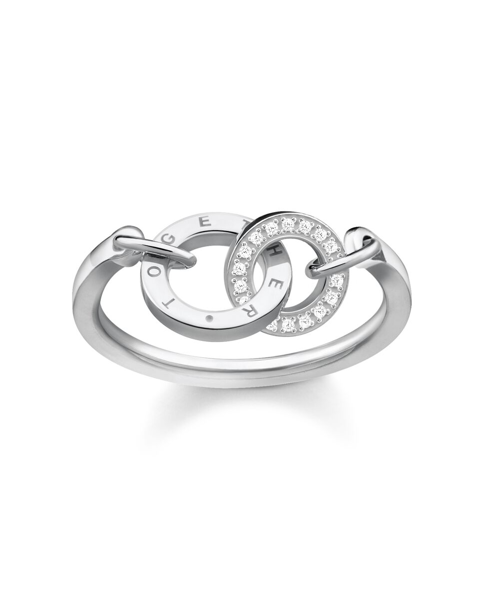 Anillo Together de plata entrelazada - Thomas Sabo - Blanco Blanco-1