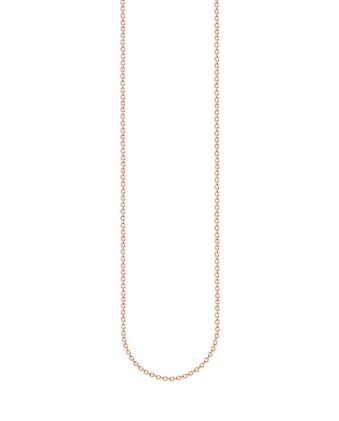Planetys Cadena Plata Ley 925 Chapada En Oro Rosa 18K - Malla Forzada Diamantada De 1mm - Larga Duración Y Hipoalergénica - Ideal Para Regalo