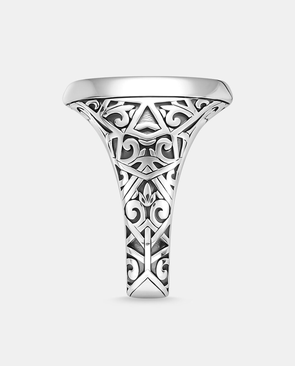 Anillo sello negro - Thomas Sabo - Plata Plata-2
