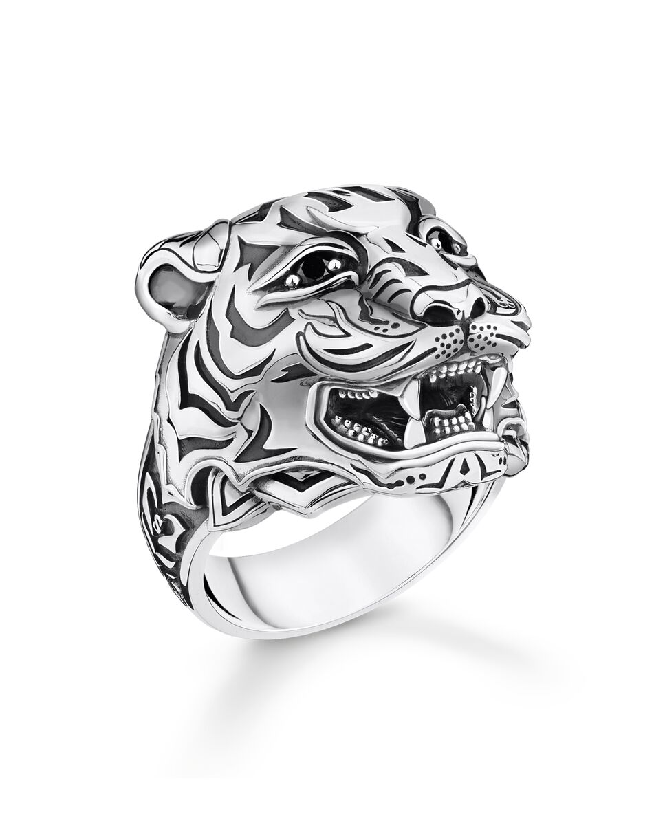 Anillo tigre de - Thomas Sabo - Plata Plata-1