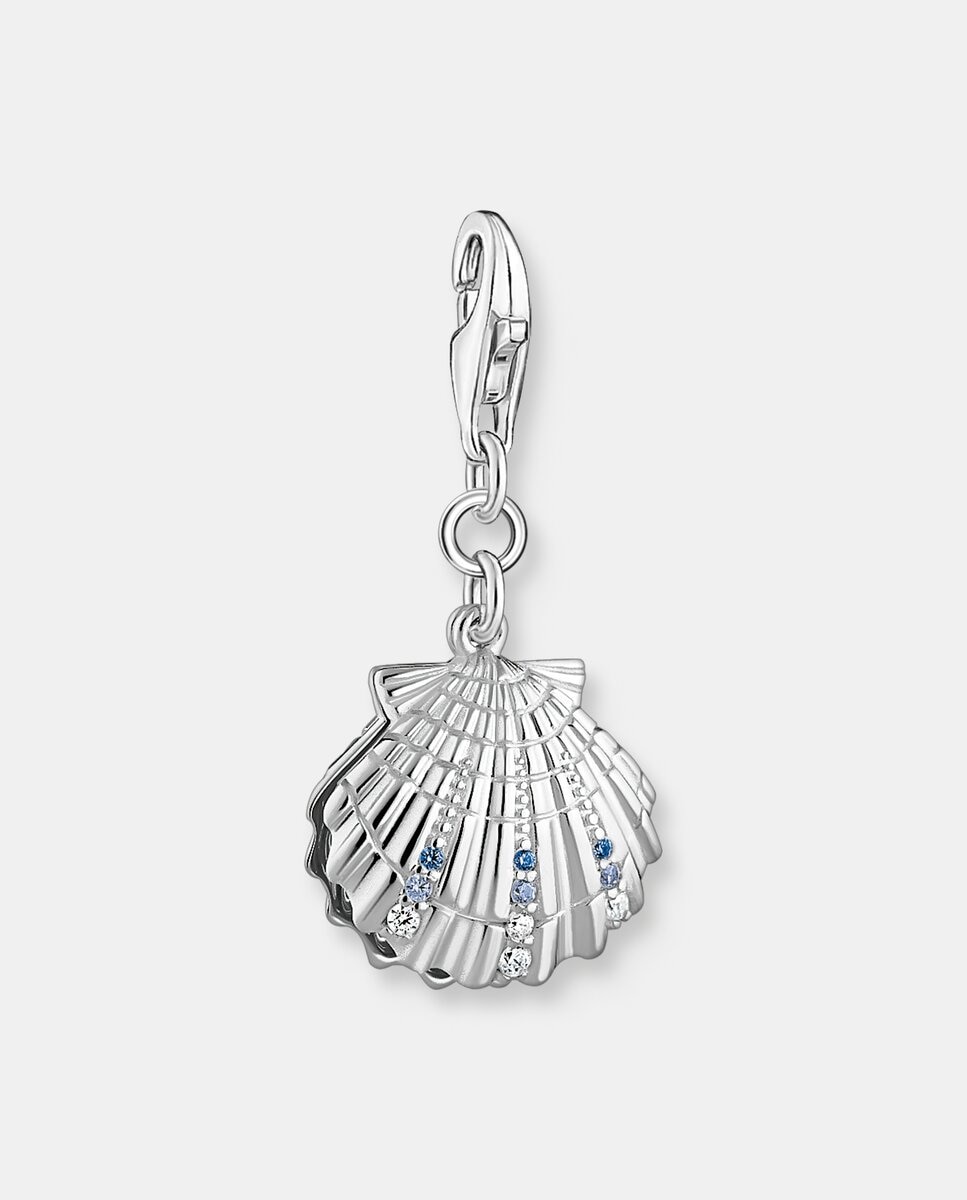 Charm Calado Estrella De Mar, Conchas Y Corazones Color Plata