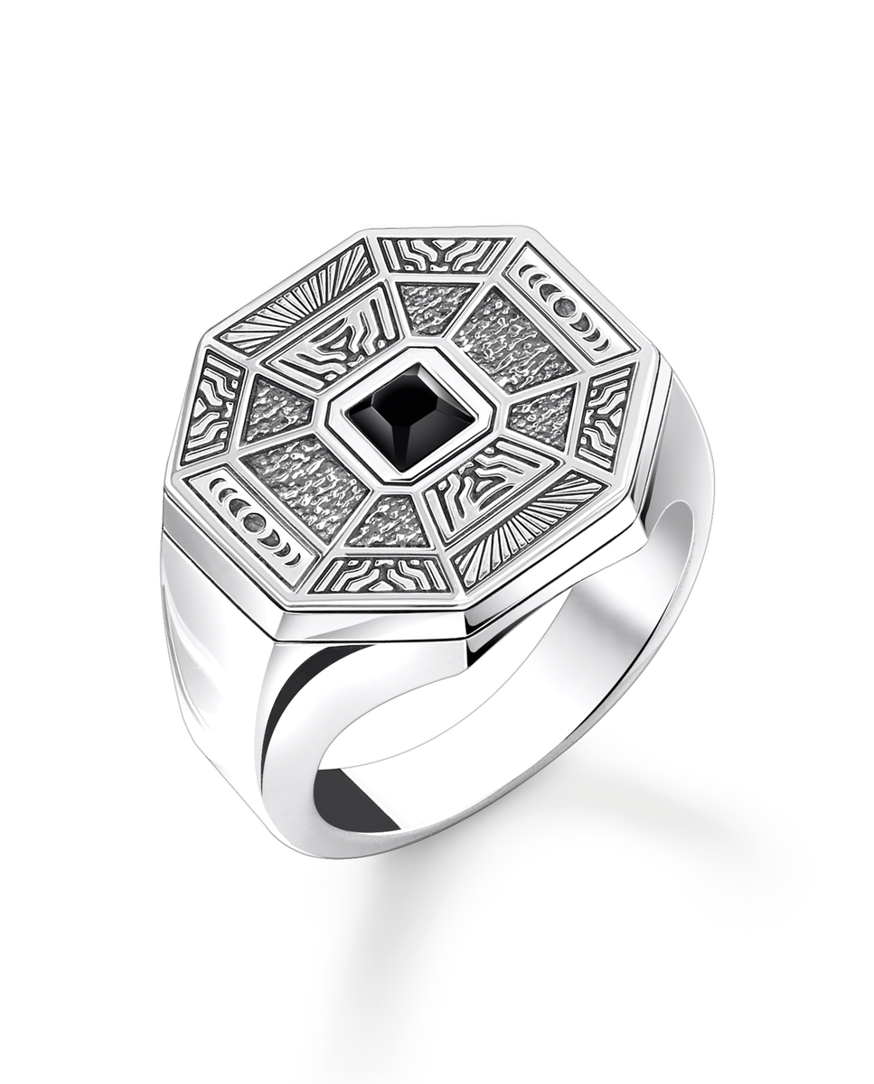 Anillo de plata talismán con ónix negro · Thomas Sabo · El Corte