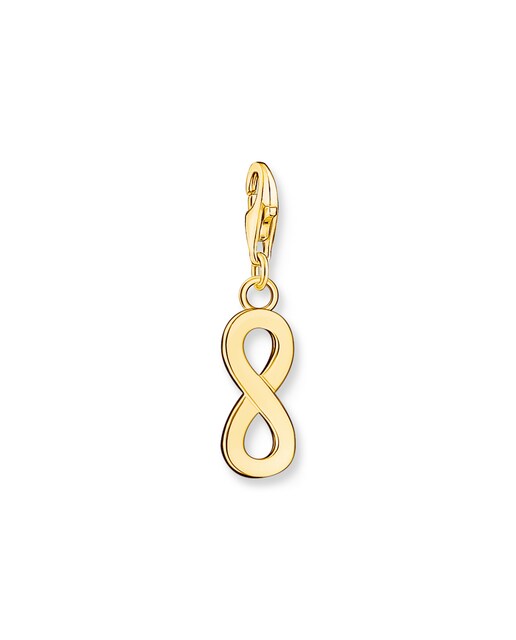 Imagen 0 de Colgante Charm de símbolo del infinito con baño de oro