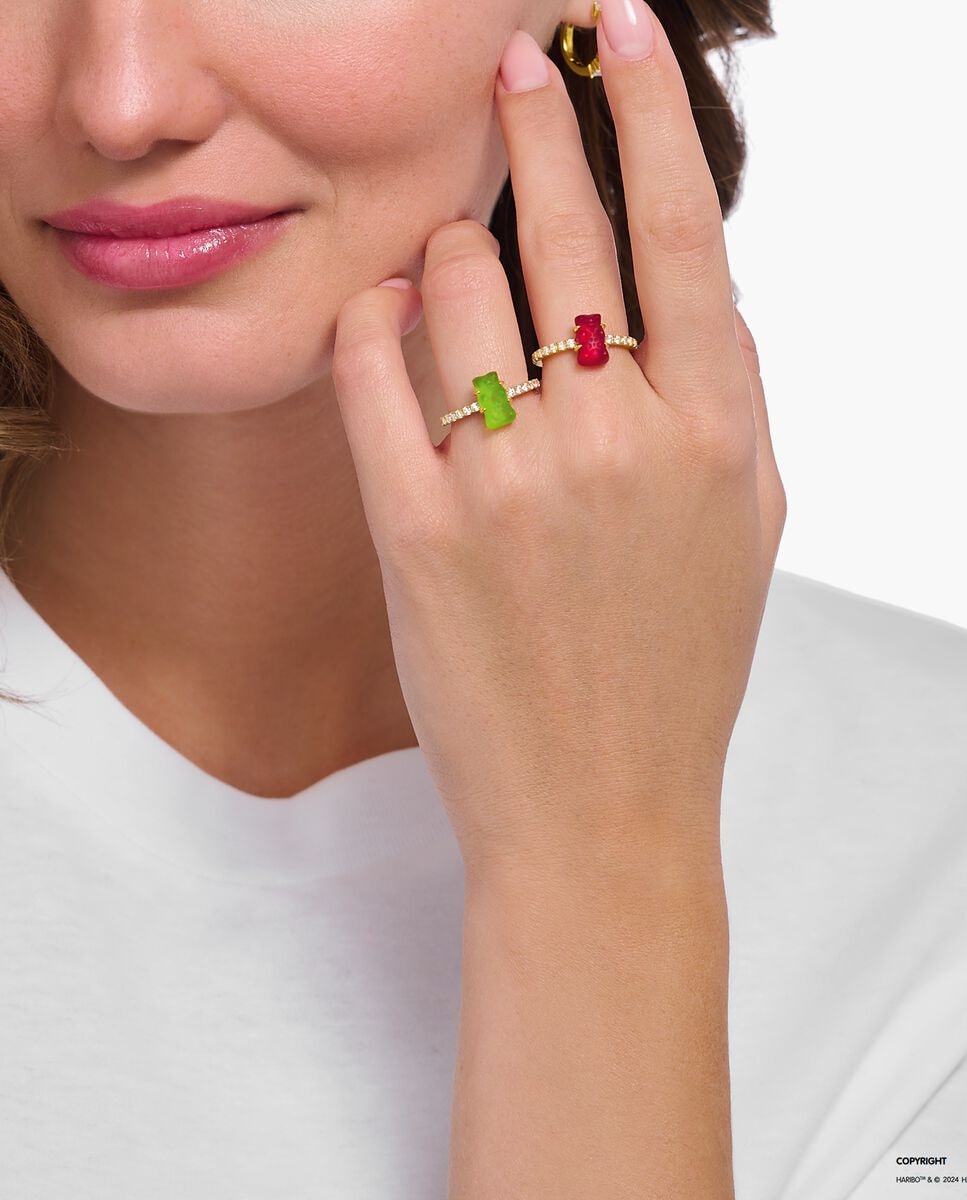 Anillo con baño de oro 