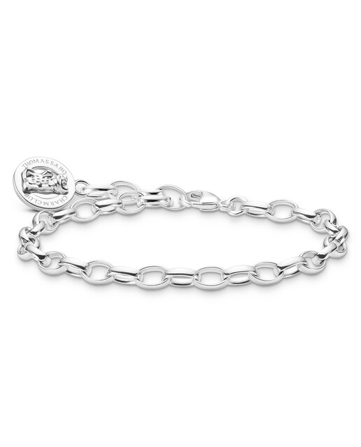 Imagen 0 de Pulsera para charms de plata con anilla del logotipo con un, Osito de Oro, de HARIBO