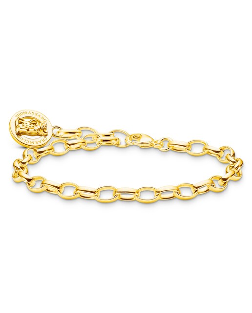 Imagen 0 de Pulsera para charms con baño de oro y anilla del logotipo con un, Osito de Oro, de HARIBO