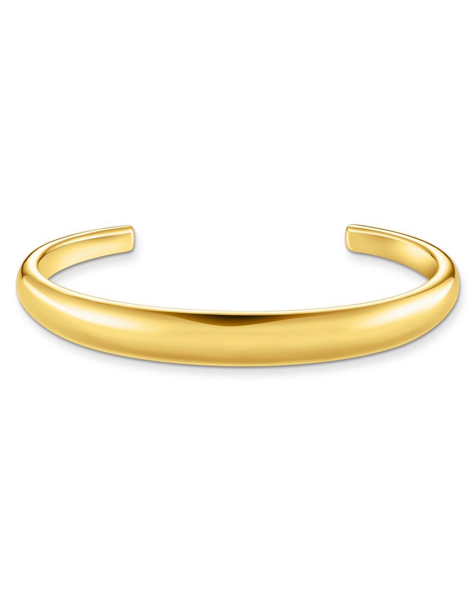 Brazalete chapado en oro de diseño atemporal Oro-1