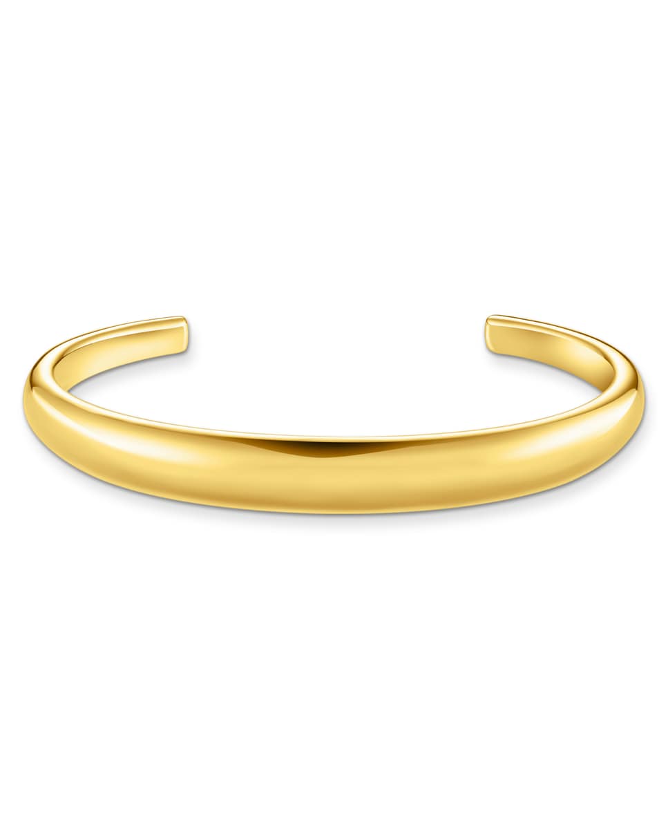 Brazalete chapado en oro de diseño atemporal Oro-1