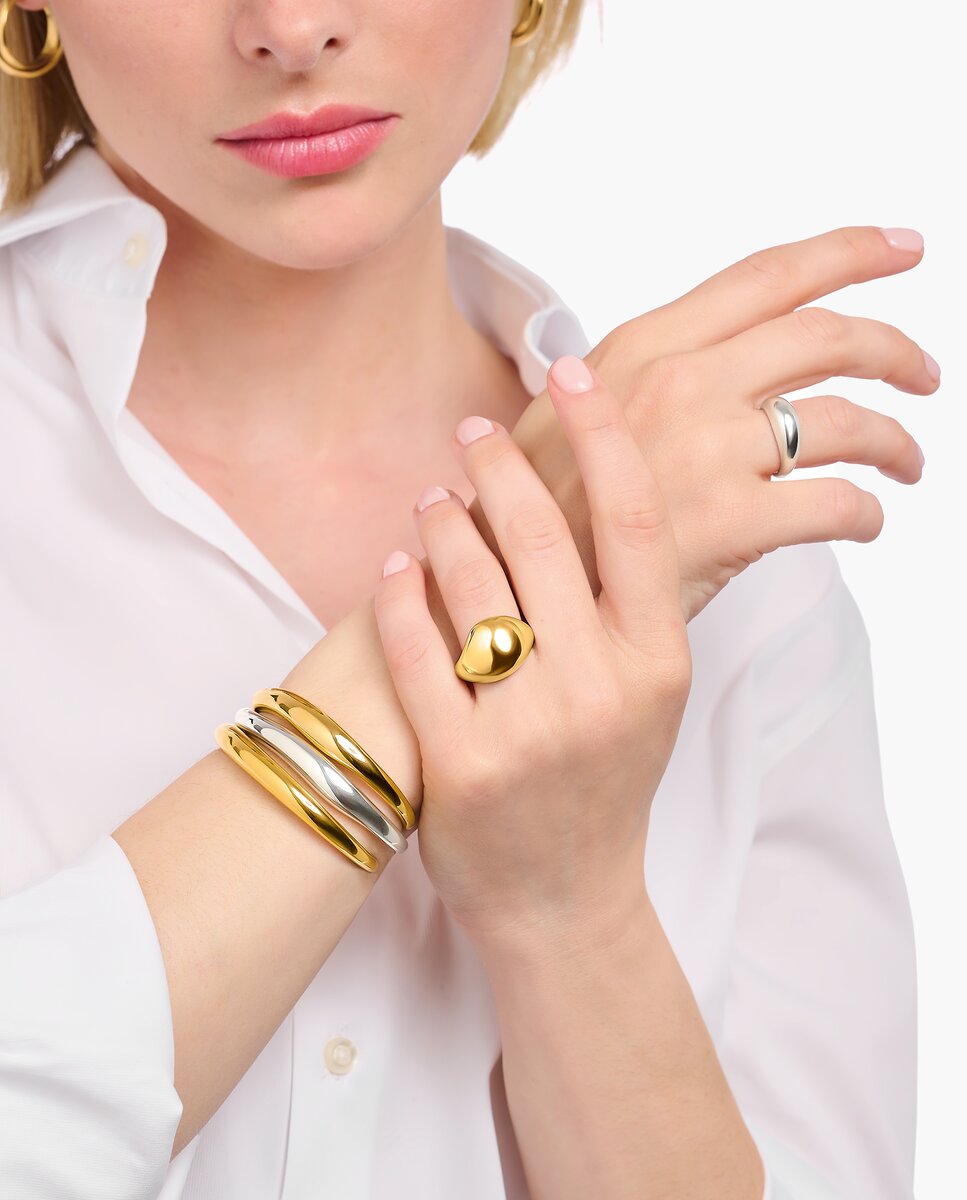 Brazalete chapado en de diseño atemporal - Thomas Sabo - Oro Oro-2