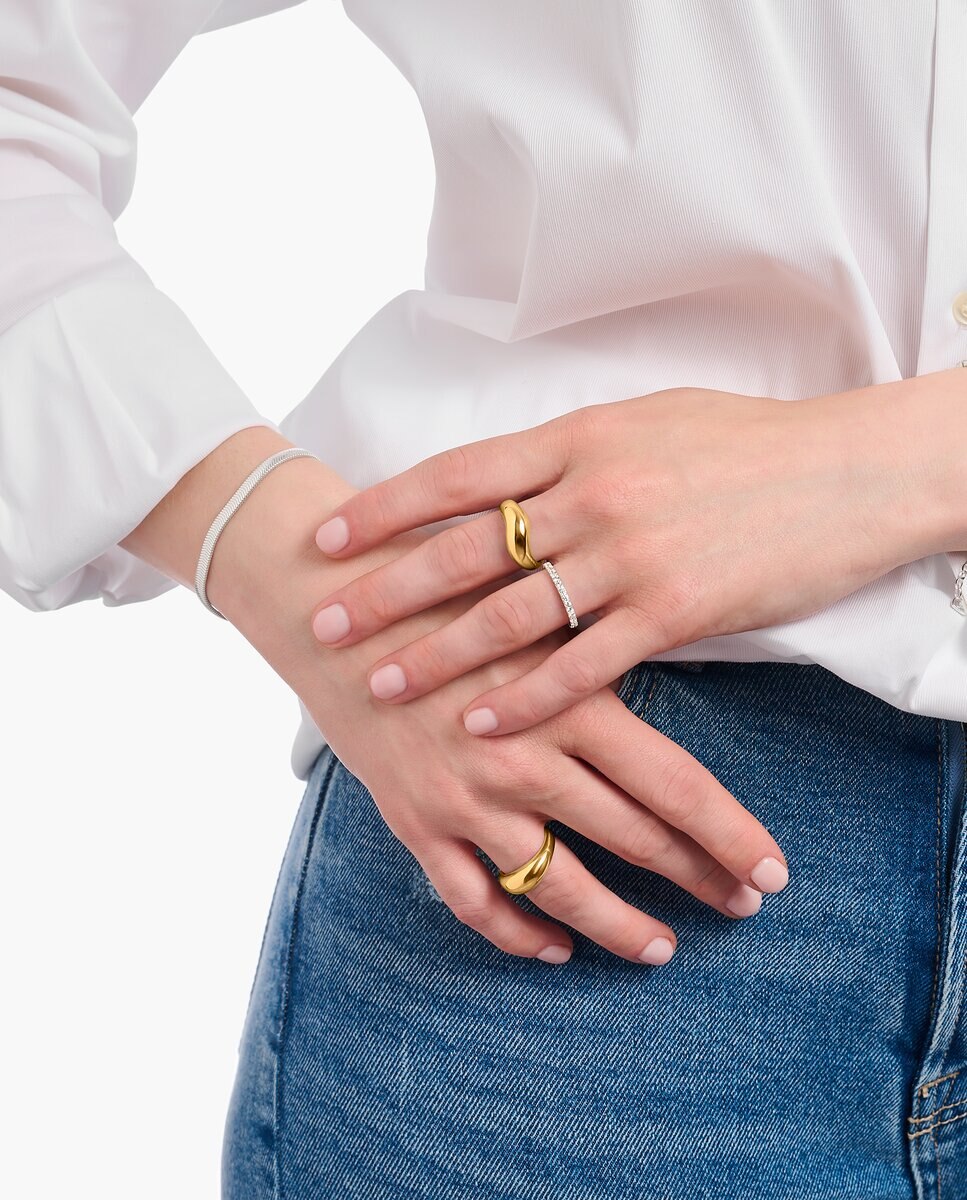 Anillo chapado en oro de diseño atemporal - Thomas Sabo - Oro Oro-3