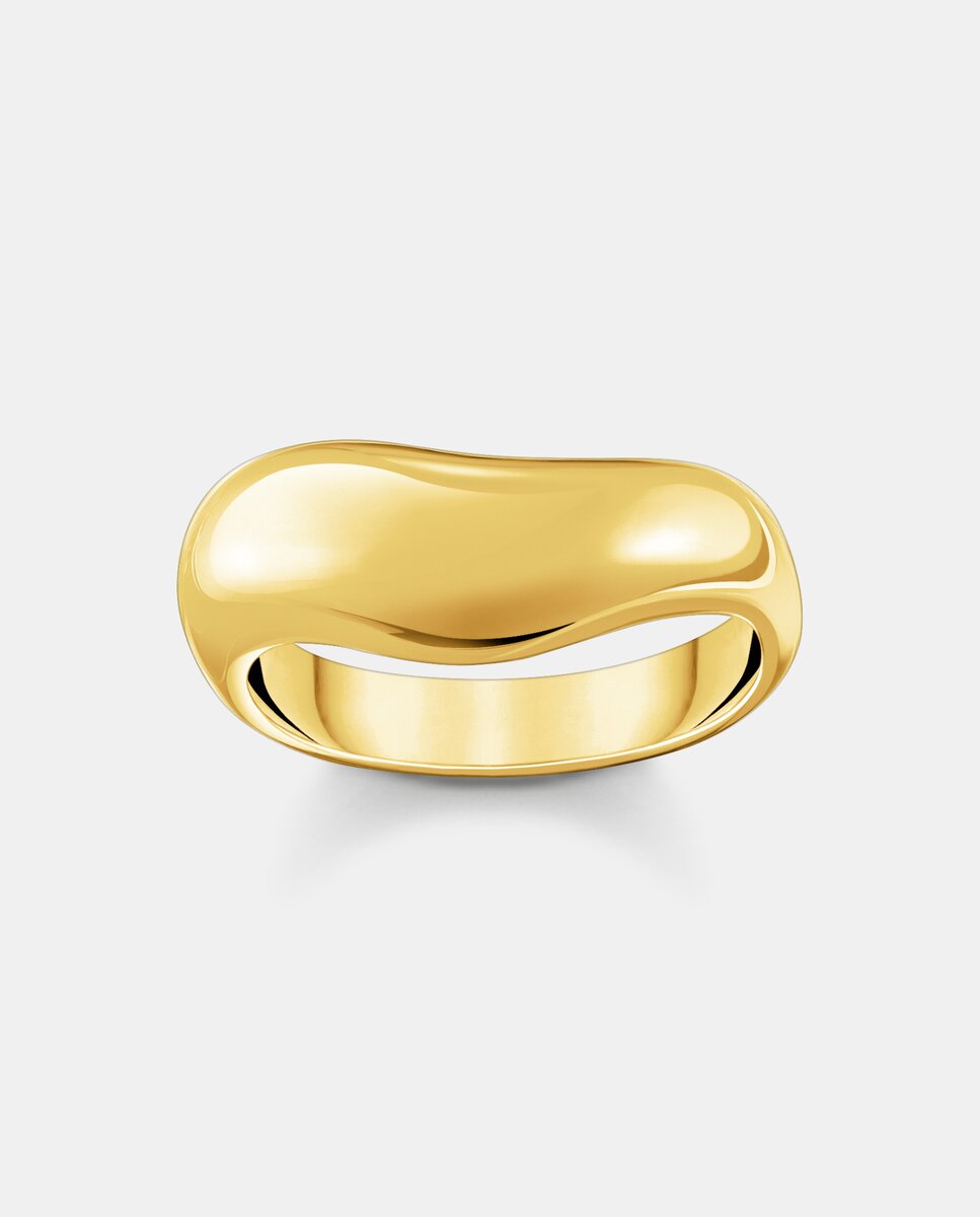 Anillo chapado en oro con forma orgánica - Thomas Sabo - Oro Oro-1