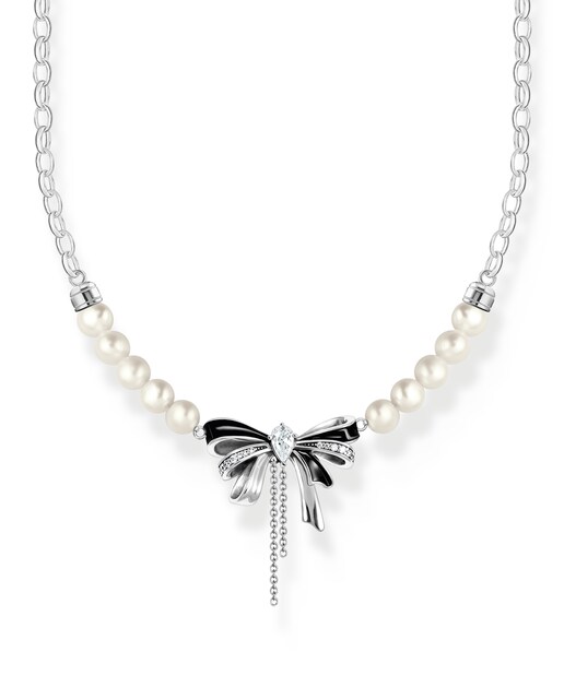 Imagen 0 de Cadena con perlas Lovely Romance plata