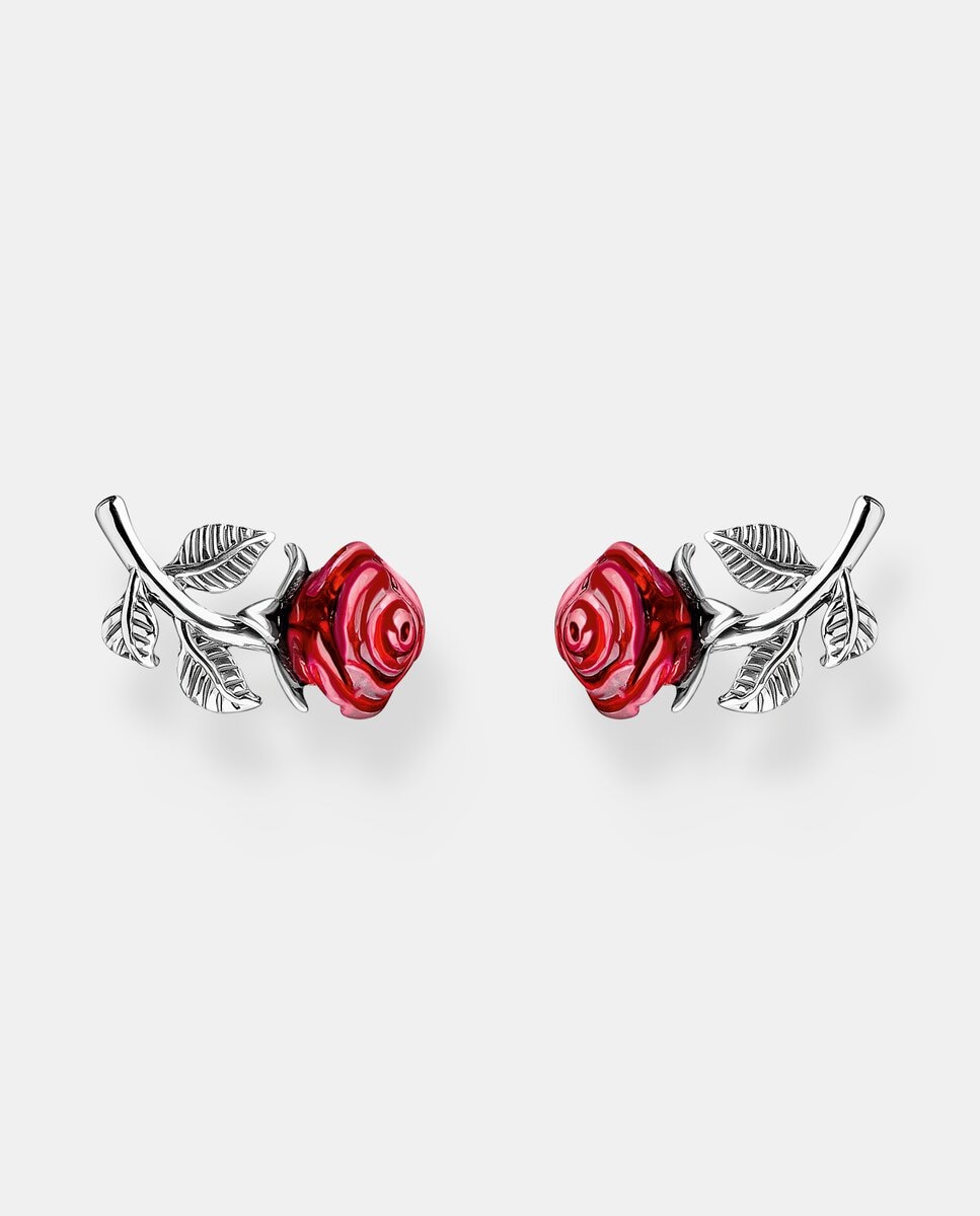 Pendientes rosa roses romance - Thomas Sabo - Plata Plata-1