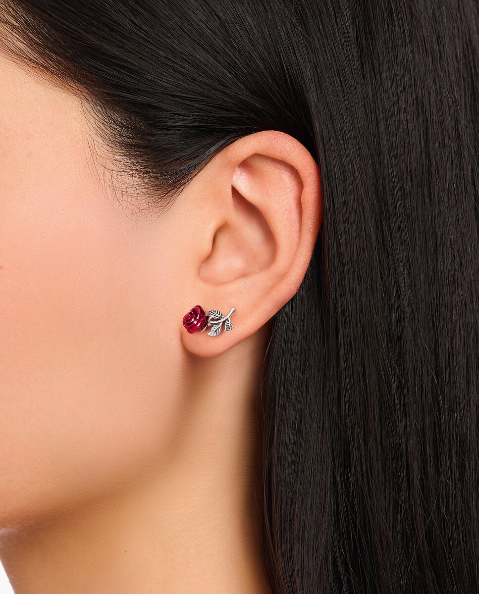 Pendientes rosa roses romance - Thomas Sabo - Plata Plata-3