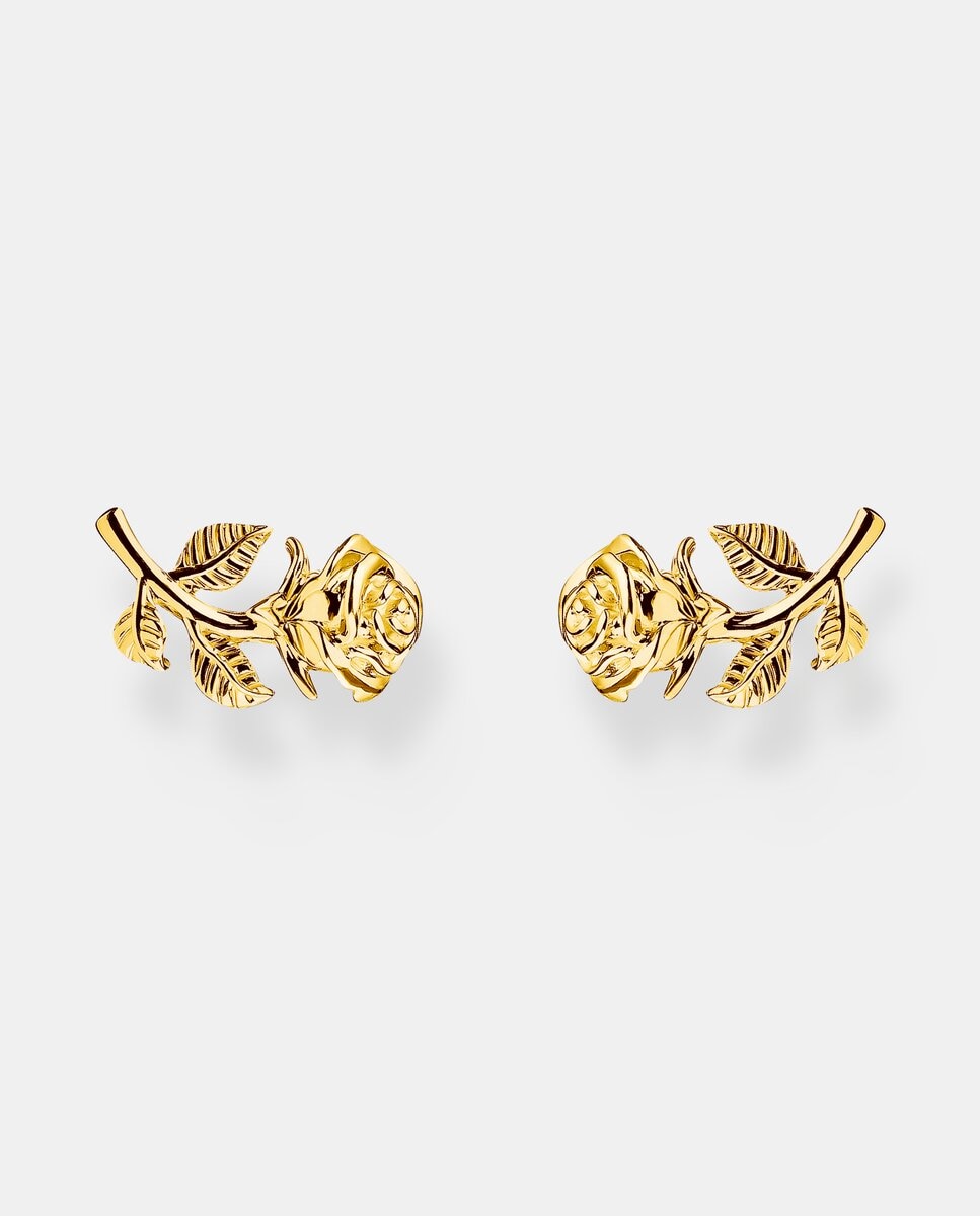 Pendientes chapados en oro rosa roses romance - Thomas Sabo - Oro Oro-1