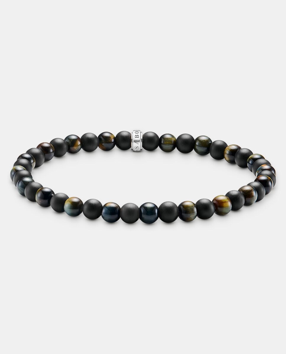 Pulsera talismán con obsidiana y ojo de tigre - Thomas Sabo - Multicolor Multicolor-1
