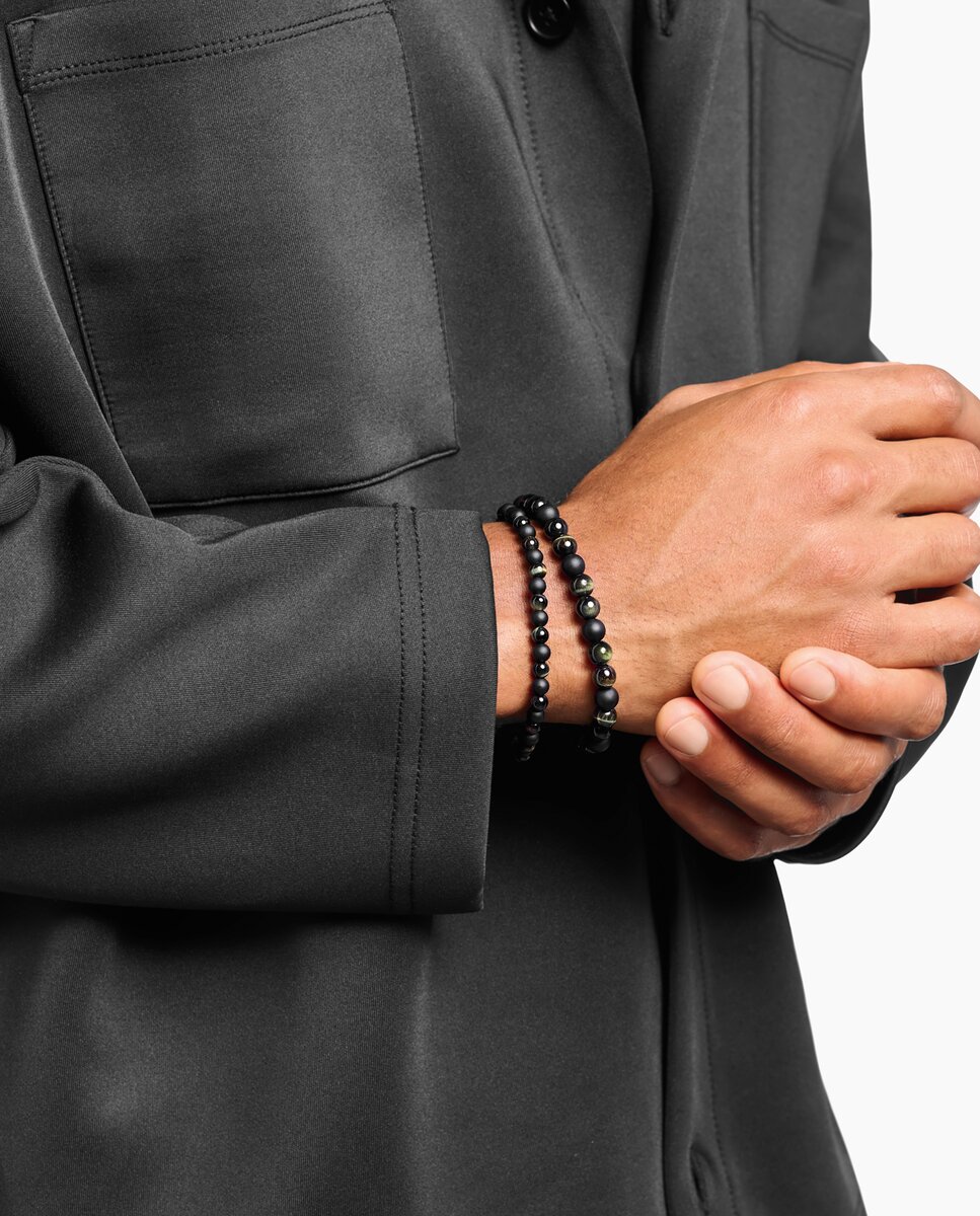 Pulsera talismán con obsidiana y ojo de tigre - Thomas Sabo - Multicolor Multicolor-2