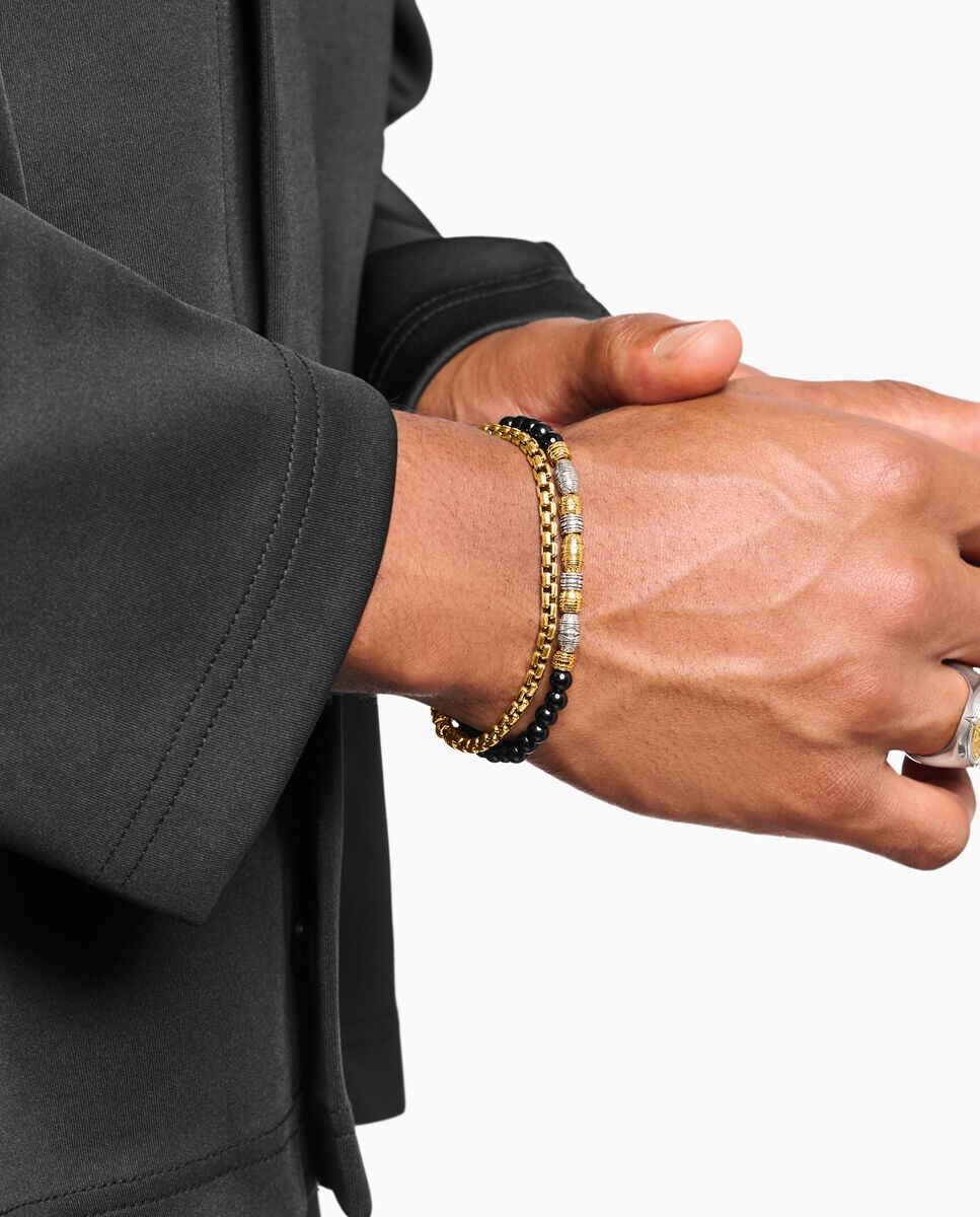 Pulsera de hombre veneciana chapada en oro Oro-2