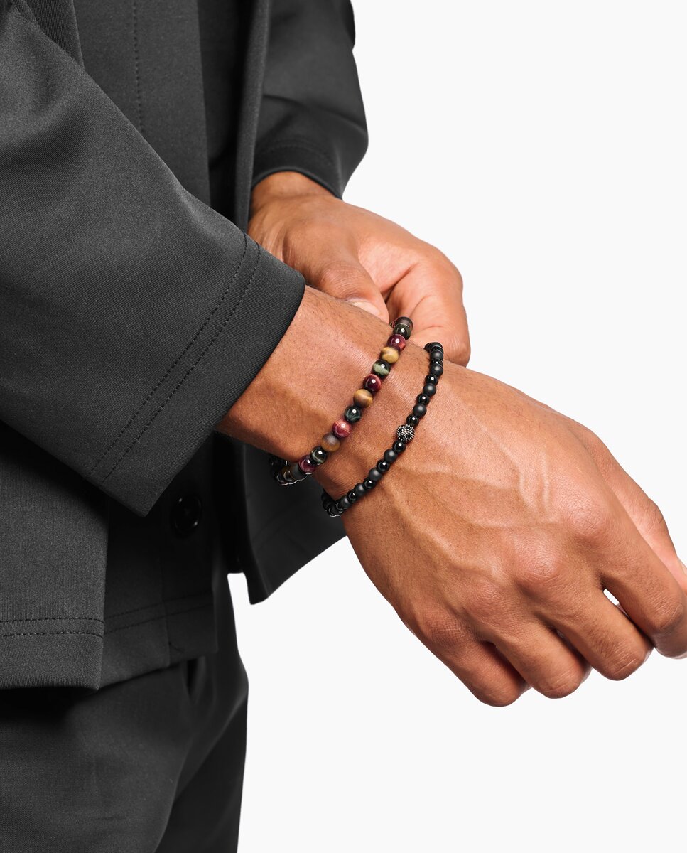 Pulsera talismán energía positiva con obsidiana - Thomas Sabo - Negro Negro-2