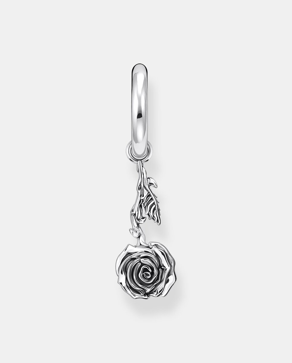 Aro individual con colgante midnight rose de - Thomas Sabo - Plata Plata-1