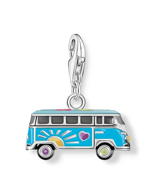 Imagen 0 de Charm original Volkswagen hippie bus, plateado