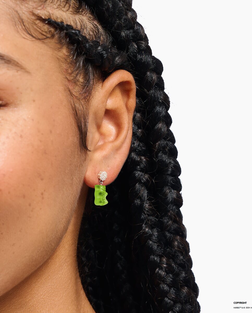 Imagen 2 de Pendientes con "ositos de oro" verde de plata - Thomas Sabo - Verde Verde