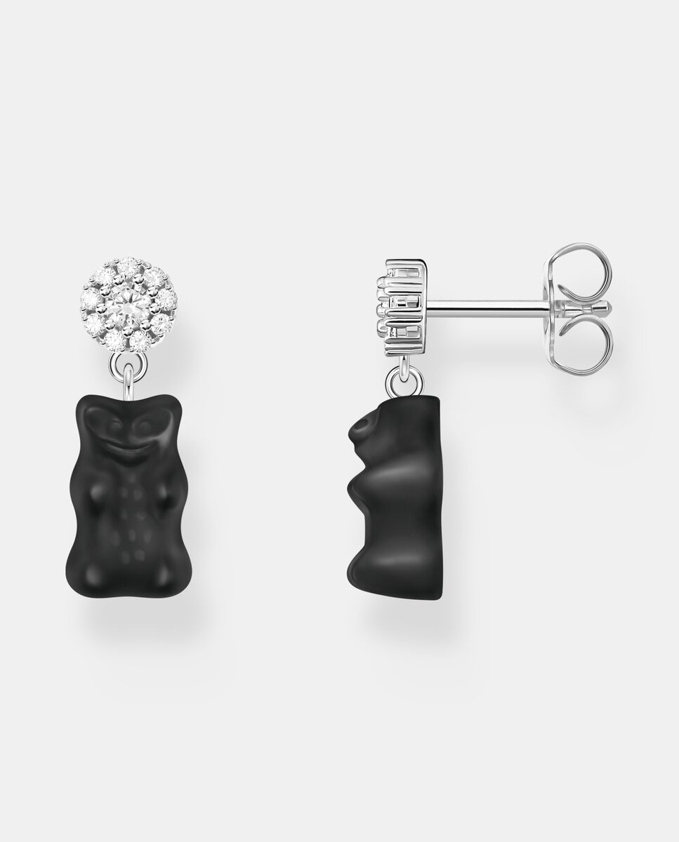 Pendientes con "ositos de oro" negra negra de plata - Thomas Sabo - Negro Negro-1