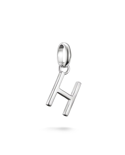 Imagen 0 de Colgante Charm letra H Connect de plata