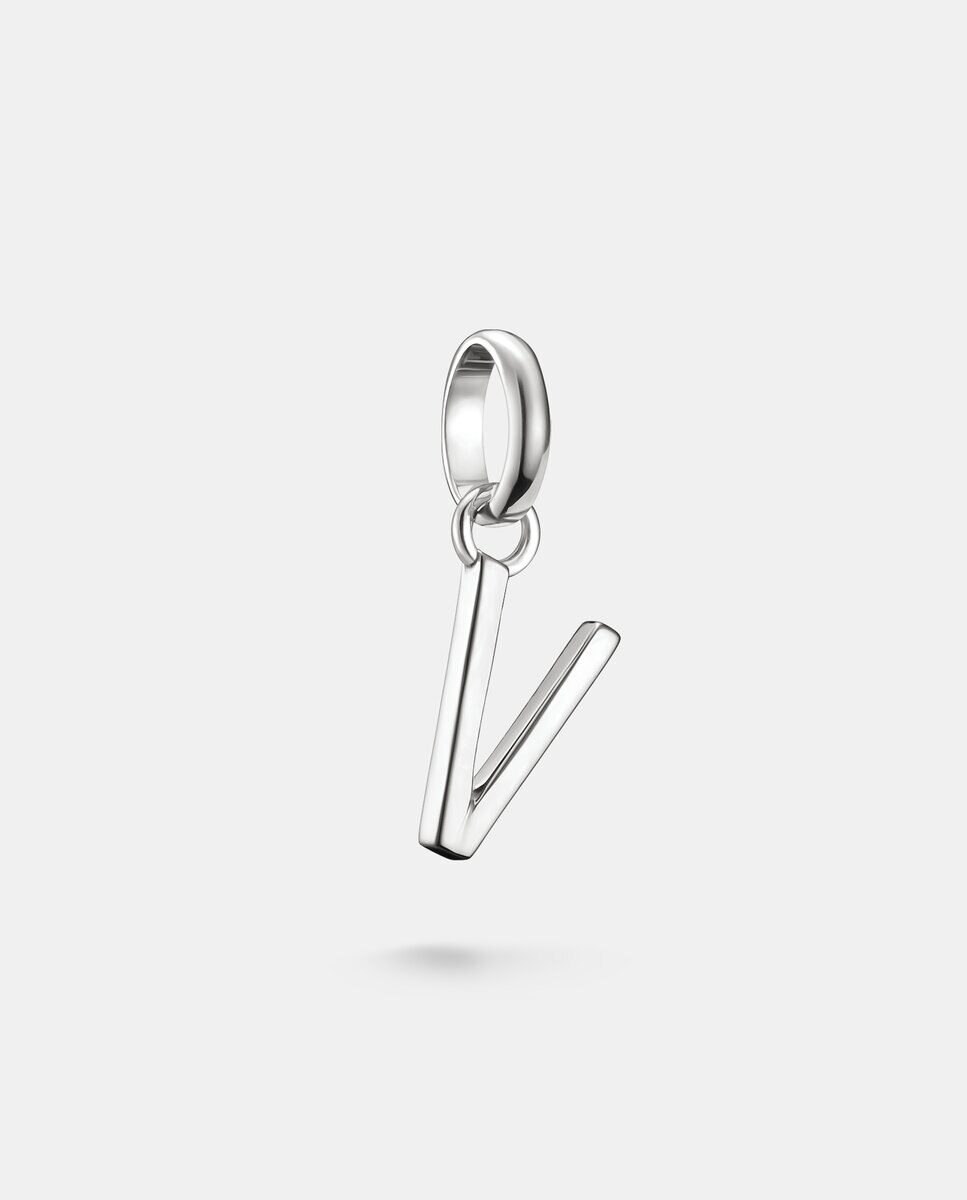Imagen 0 de Colgante charm letra v connect plata Plata