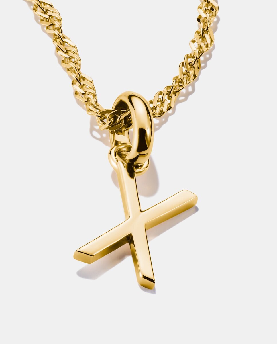 Colgante charm letra x connect baño de - Oro Oro-2
