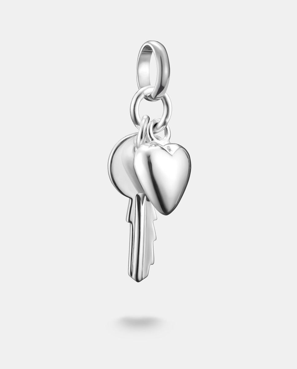 Imagen 0 de Colgante charm llave con corazón connect plata Plata