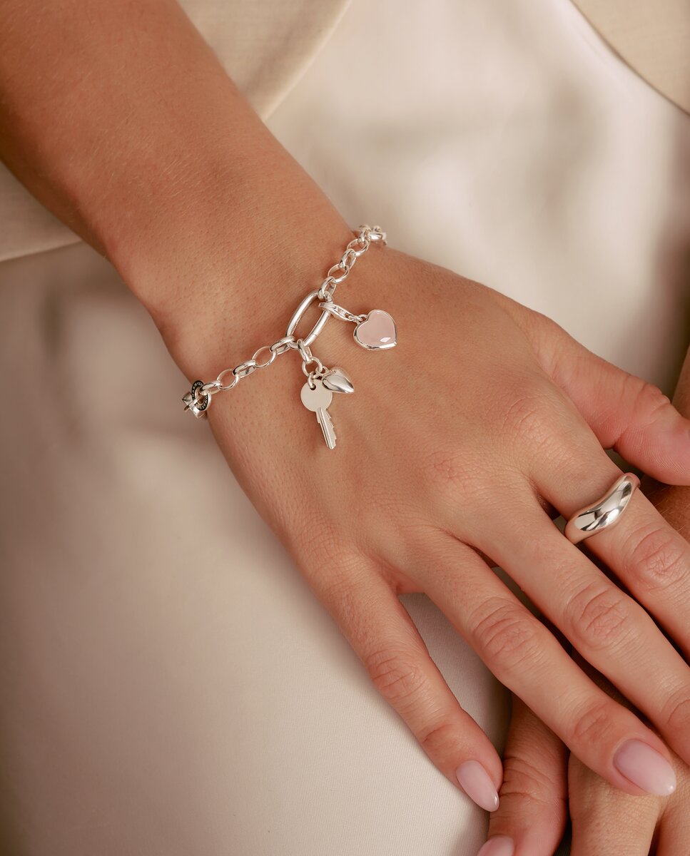 Colgante charm llave con corazón connect - Thomas Sabo - Plata Plata-3