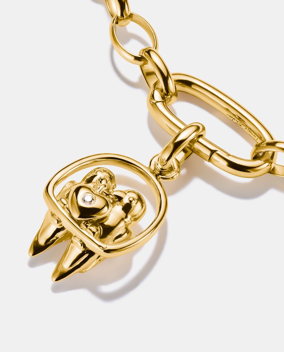 Colgante charm pájaros del amor connect baño de - Thomas Sabo - Oro Oro-2