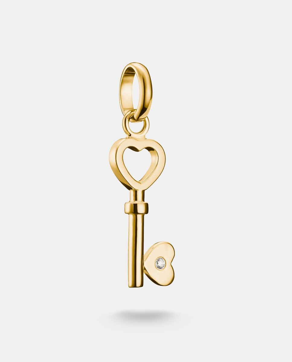 Colgante charm llave del amor connect baño de oro Oro Thomas Sabo
