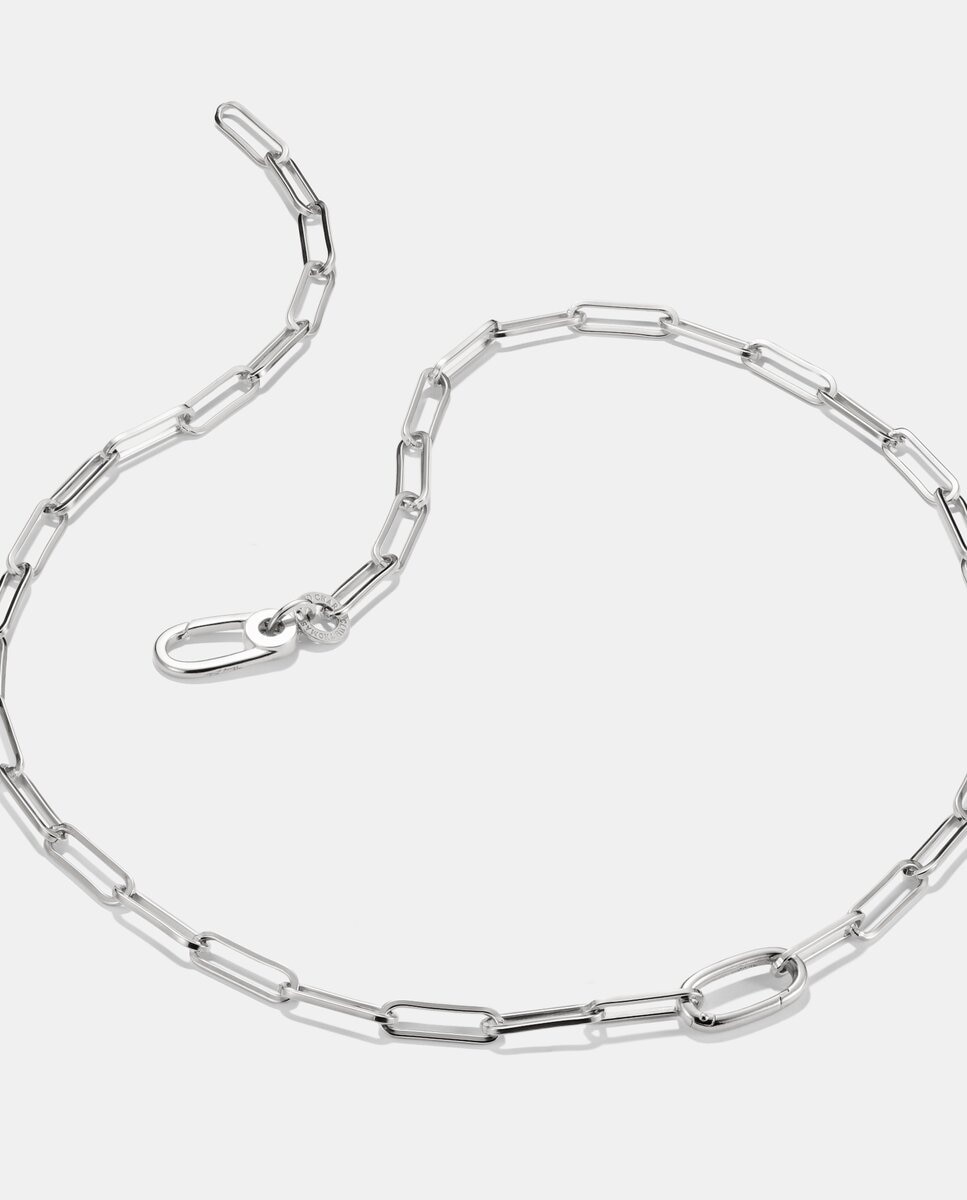 Collar charm paperclip con un connect link - Thomas Sabo - Plata Plata-2