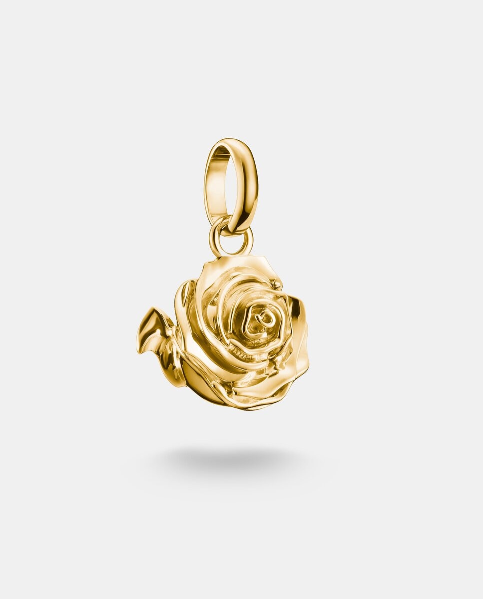 Colgante charm rosa connect baño de oro Oro Thomas Sabo · El Corte