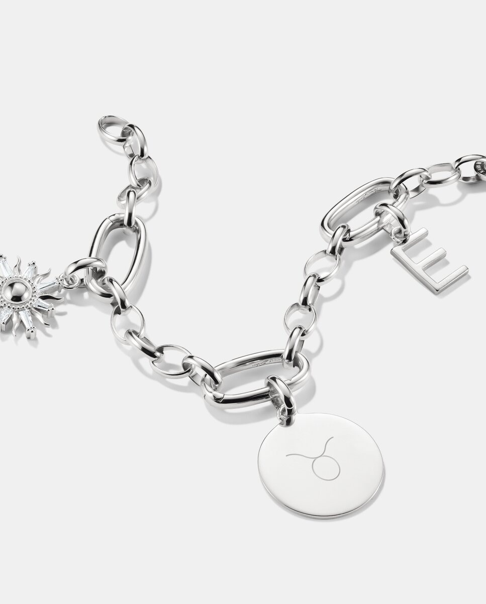 Colgante charm medalla grande connect - Plata Plata-2