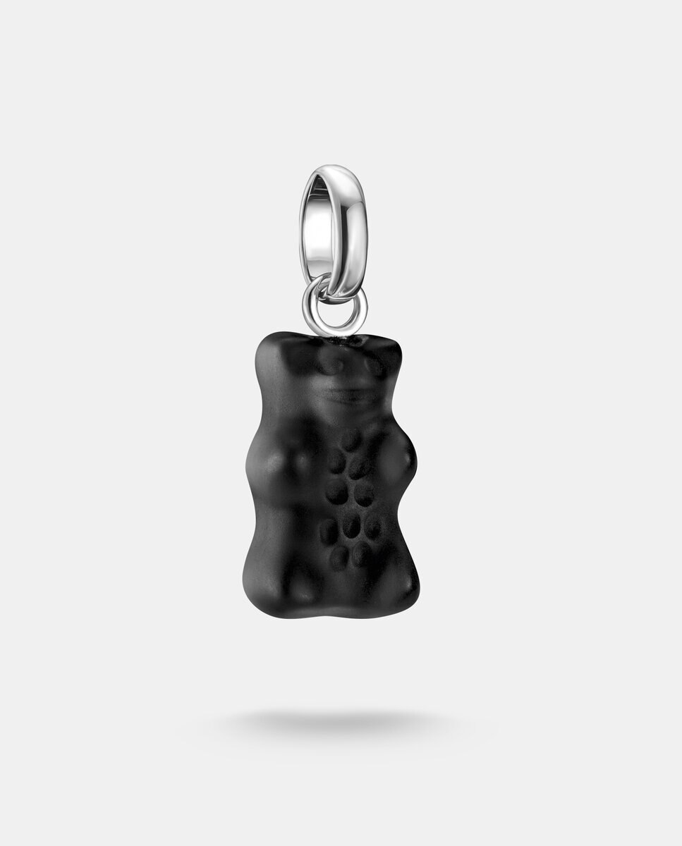 Imagen 0 de Colgante charm de "ositos de oro" negro connect plata Negro