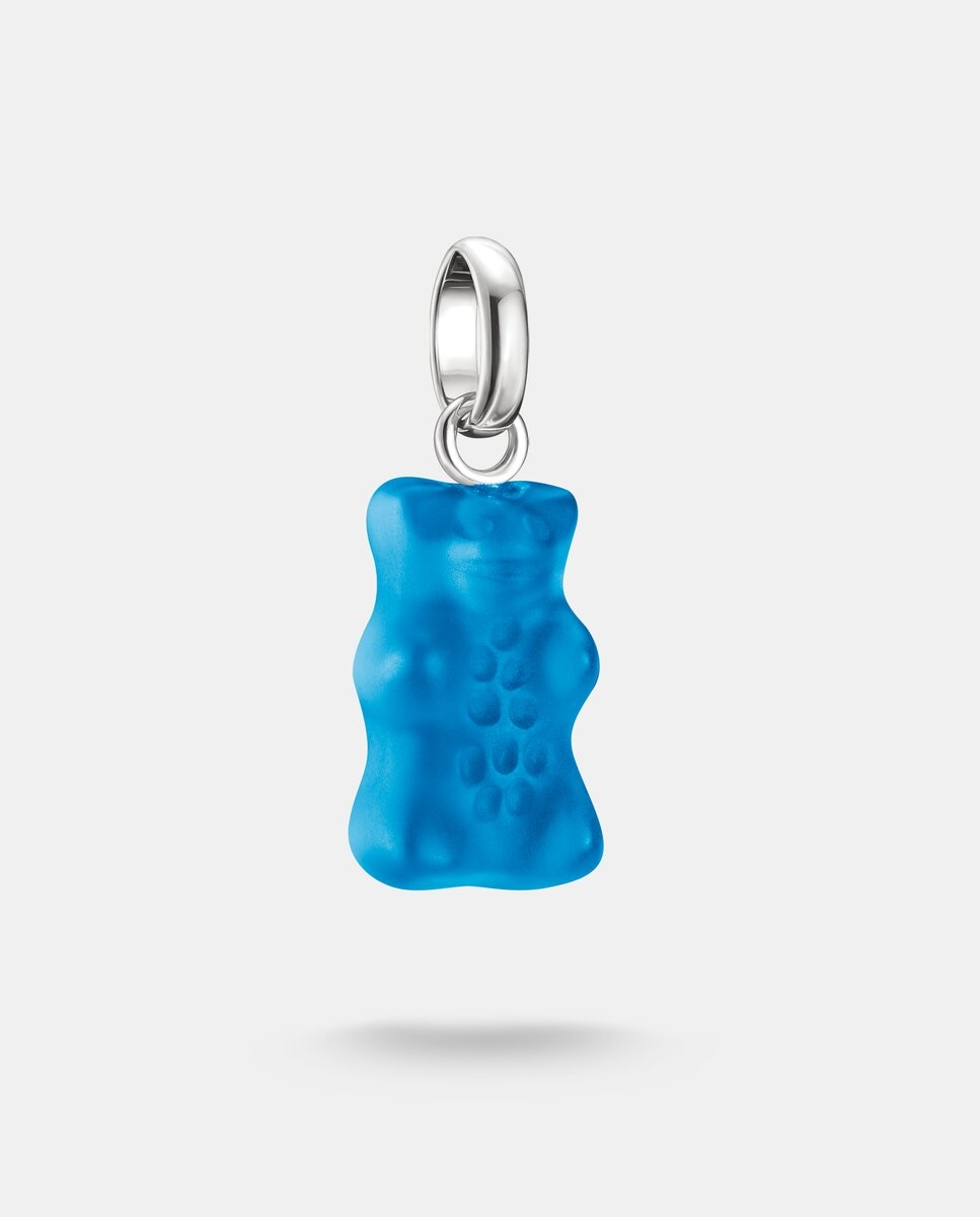 Imagen 0 de Colgante charm "ositos de oro" azul connect plata Azul