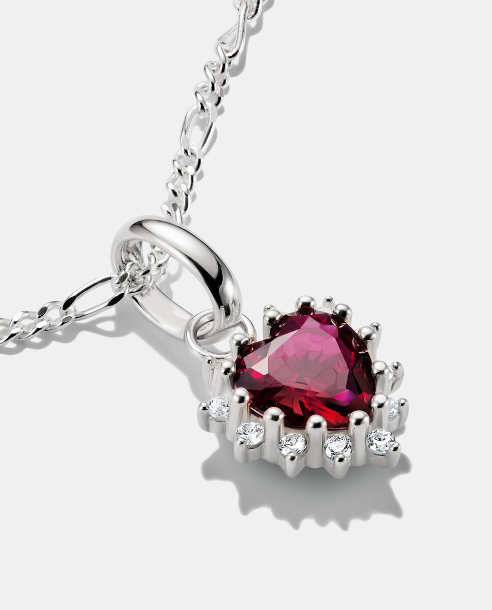 Colgante charm corazón rojo true romance connect - Thomas Sabo - Plata Plata-2