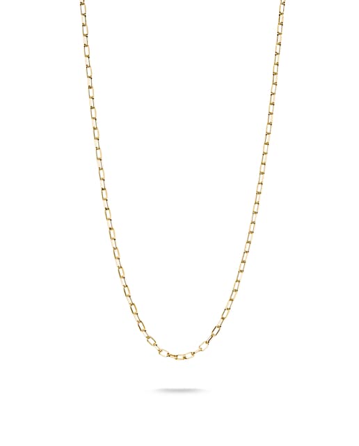 Imagen 0 de Cadena Charm Paperclip chapada en oro