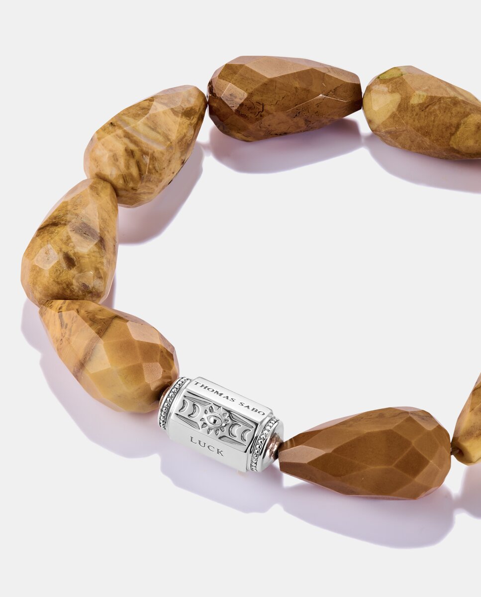 Imagen 2 de Pulsera beads jaspe amarillo - Thomas Sabo - Marrón piedra Marrón piedra