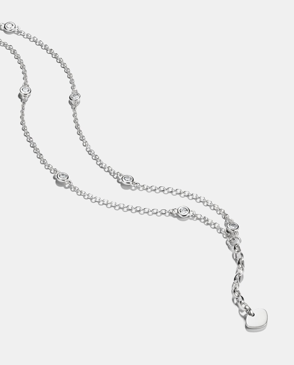 Imagen 2 de Pulsera de cadena doble fila circonita - Thomas Sabo - Plata Plata