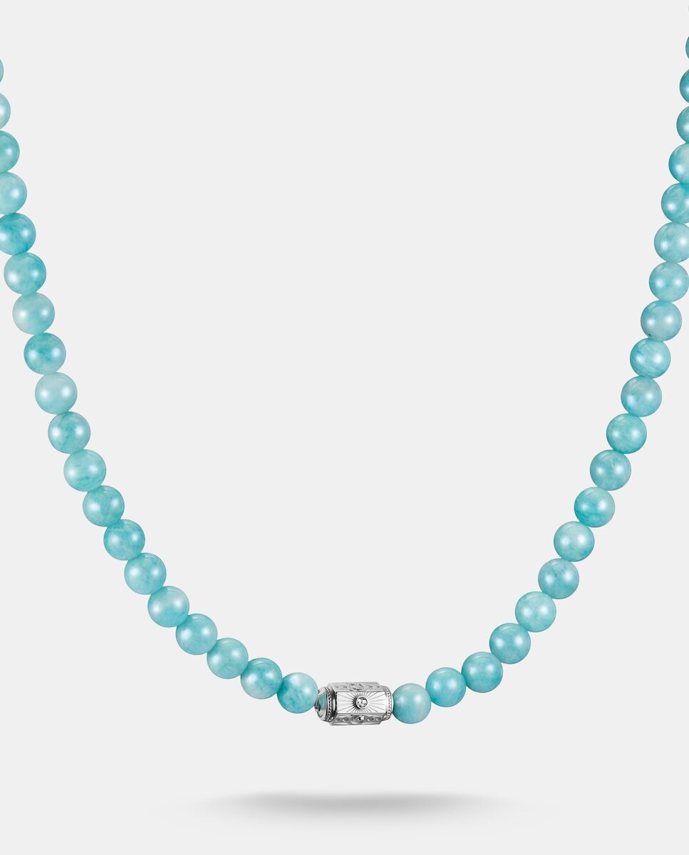 Collar turquesa amazonite beads elyndra plata - Thomas Sabo - Azul Azul-1