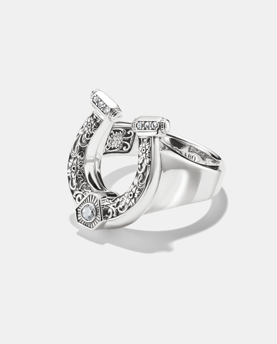 Imagen 2 de Anillo herradura elyndra plata ennegrecida - Thomas Sabo - Plata Plata