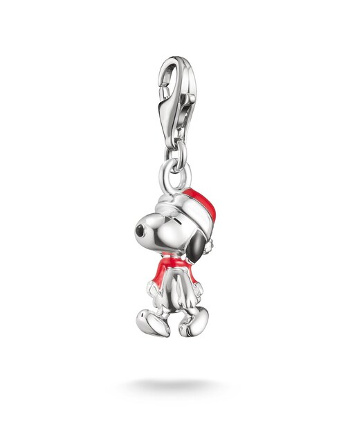 Imagen 0 de Colgante charm snoopy santa edition PEANUTS original plata