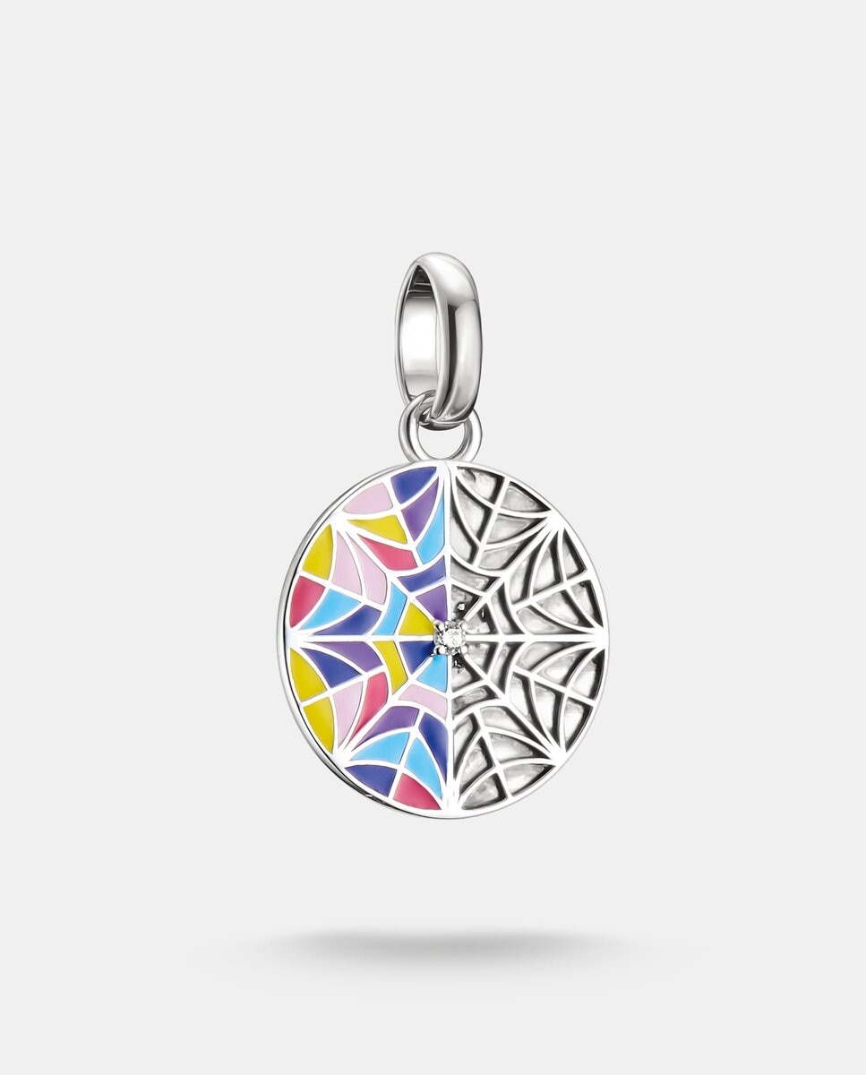 Imagen 0 de Colgante charm miércoles ventana esmalte connect plata Plata