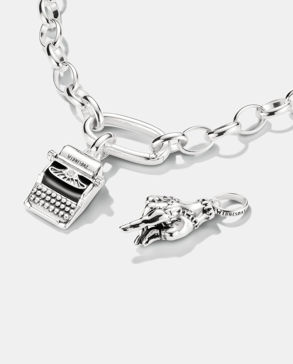 Colgante charm miércoles máquina de escribir circonita connect - Thomas Sabo - Plata Plata-2